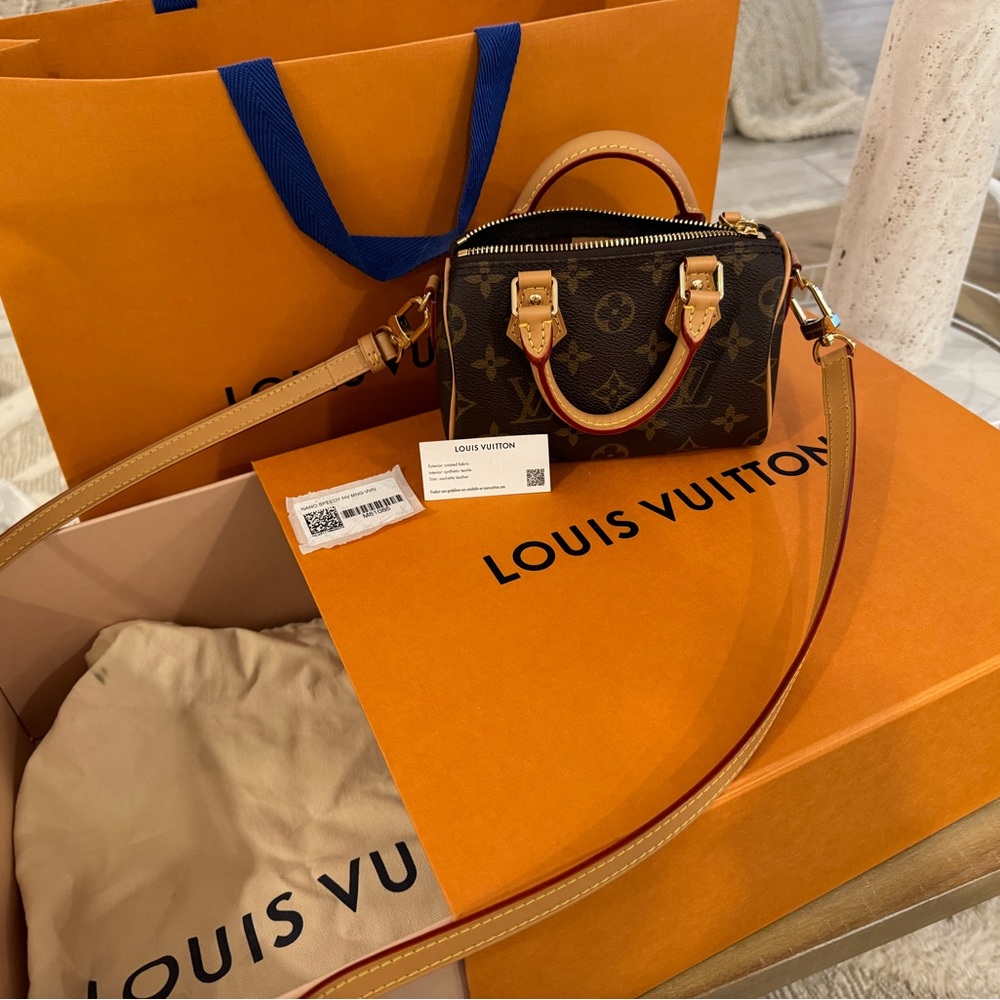 Louis Vuitton nano speedy . With box , dust bag , bag and tags